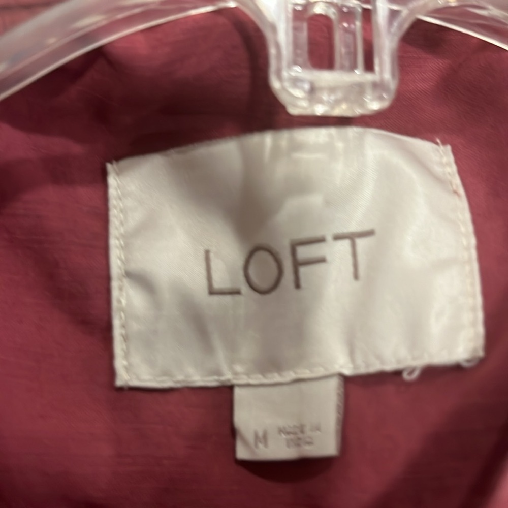 Loft Lightweight Jacket, Size Medium, Cargo , Nwot - image 4